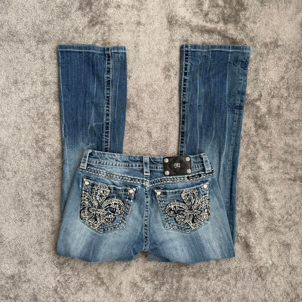 Y2k Miss Me blue bootcut jeans low rise